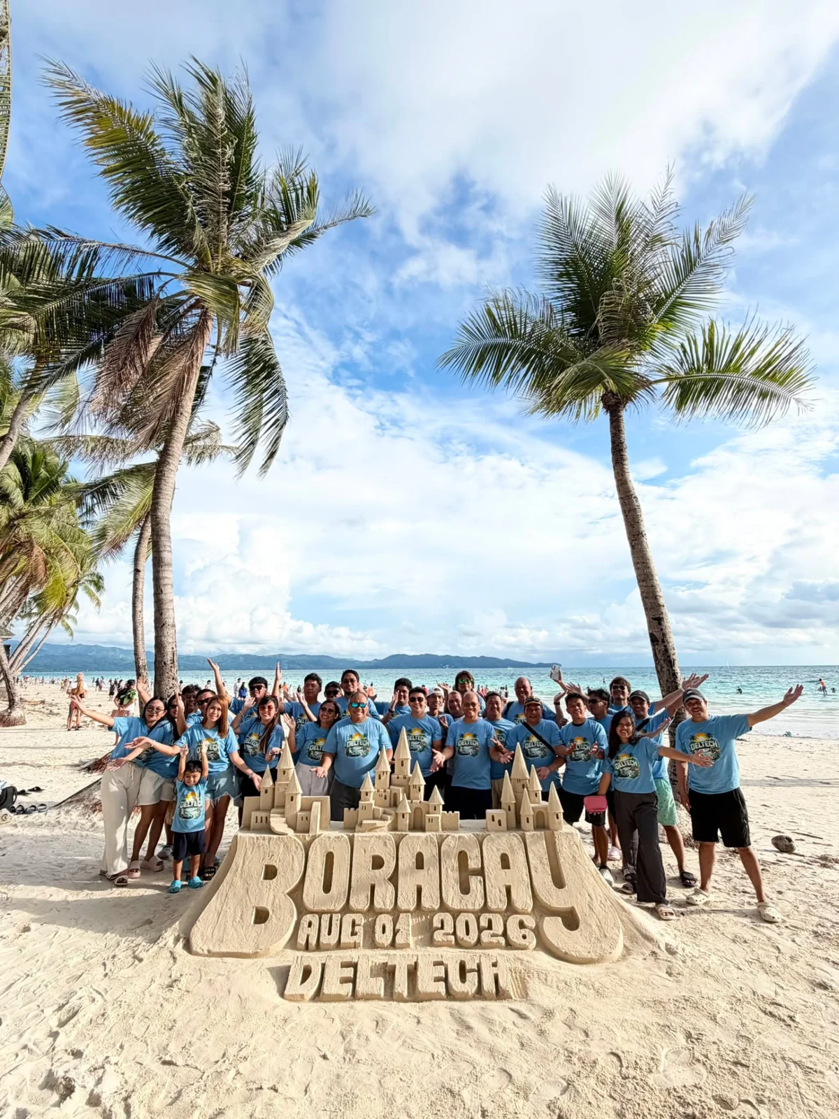 The Deltech Parking Systems team at their 2026 company outing in Boracay