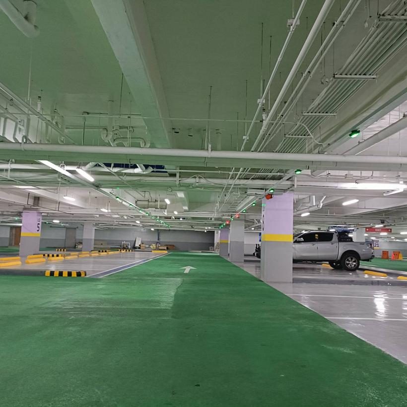 Parking garage interior at SM JMall