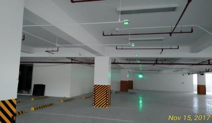 Parking area interior at Oakridge