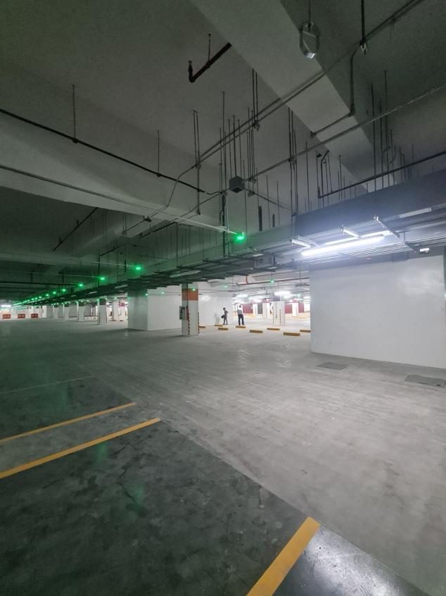 Parking garage interior at Parqal